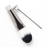 Personalidad DIY mango de metal con cuentas maquillaje cepillos 5 piezas en un conjunto - details 3