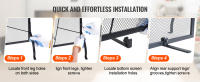 SucceBuy Pantalla para chimenea, protector contra chispas de malla de hierro de 906x720 mm, rejilla de valla contra incendios independiente para sala de estar - details 5