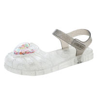 Zapatos de gelatina bolsa cabeza Velcro zapatos de playa amor bebé suela suave zapatos de cristal. - details 26