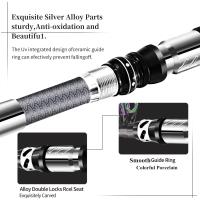 Caña de Pescar Portátil Cabeza de Palo Fluorescente de Fibra de Carbono 99% - details 14