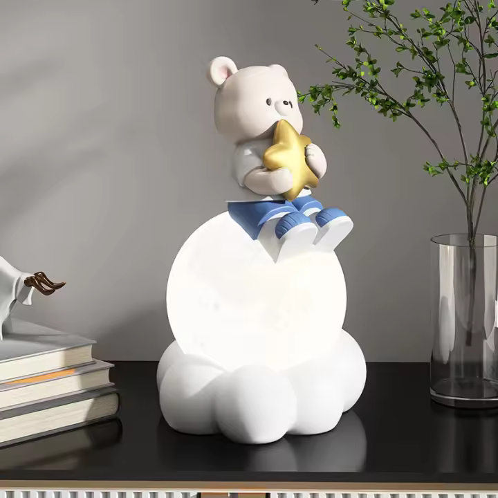 Expositoras de astronauta sala de estar tv gabinete de vino decoraciones para el hogar luz de lujo habitación de los niños regalo de cumpleaños - 1