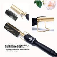 Peine eléctrico para alisar el cabello, peine calefactor alisador, cepillo alisador multifuncional con calor - details 10