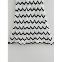 BUNO-Verano estilo europeo y americano mujer Casual rayas cuello alto sin mangas tejido chaleco vestido temperamento falda ajustada - details 6