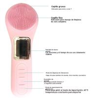 radiofrecuencia facial Nuevo cepillo de modelo privado, leche facial de silicona, fábrica de cepillo facial eléctrico a temperatura constante masajeador Cepillo facial eléctrico - details 1