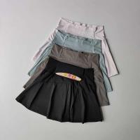 Pantalones cortos deportivos de cintura alta para mujer, pantalones cortos de Yoga Fiess, secado rápido, faldas deportivas para correr, falda de tenis, ropa de Golf, verano - details 9