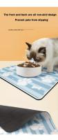 Alfombrilla antideslizante para alimentación de mascotas, tapete absorbente a prueba de fugas para comida y cuenco de agua, fácil de limpiar, 1 unidad - details 6