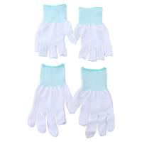 Protección solar para ciclismo al aire libre, guantes de nailon de Color sólido para hombre, guantes antideslizantes con dos dedos para pantalla táctil - details 8
