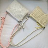 Bolso de malla de nailon de estilo coreano a la moda, bolso de doble capa, bolso para teléfono móvil, cartera de Color sólido, bolso cruzado de nailon para mujer - details 6