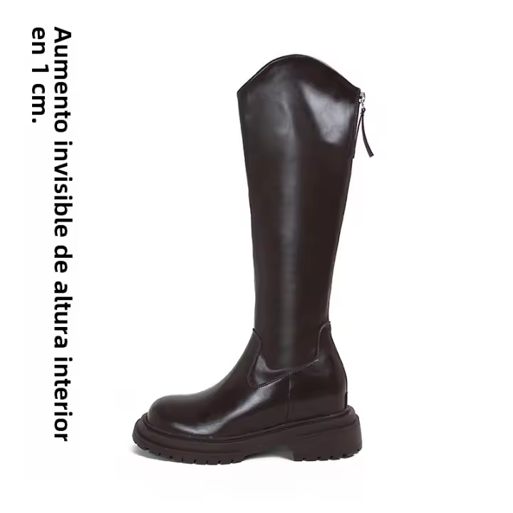 Nuevas botas finas de tubo de longitud alta de suela gruesa botas de caballero versátiles de otoño e invierno - 1