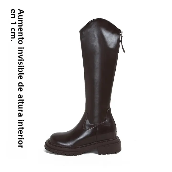 Nuevas botas finas de tubo de longitud alta de suela gruesa botas de caballero versátiles de otoño e invierno - 1