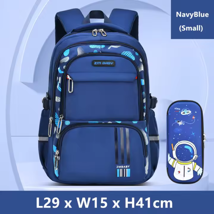 Mochilas escolares grandes para niños, juego de 2 con estuche rígido para lápices - 1