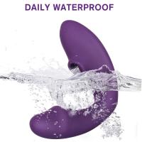 Chupando para mujeres punto G consolador doble succionador de clítoris estimulador de clítoris vibrador inalámbrico femenino juguete sexual para adultos - details 7