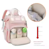 Bolsas de pañales para mamá, bolsa colgante para cochecito de bebé, mochilas de pañales de gran capacidad con cambiador - details 2