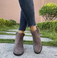Nuevos zapatos de mujer de otoño con estampado de leopardo, tacón alto, botas Martin con tacón de cuña - details 2