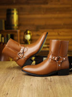 Botas con cremallera lateral de cabeza retro británica - details 3