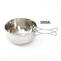 Cuenco Plegable de Acero Inoxidable 304 Utensilios de Cocina Portátiles Vajilla de Picnic - details 4