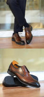 Zapatos de cuero viejos de moda con cabeza cuadrada - details 5