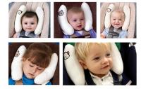 Cojín de Cabeza Ajustable para Bebé Almohada de Cuello para Asiento de Coche y Carrito - details 1