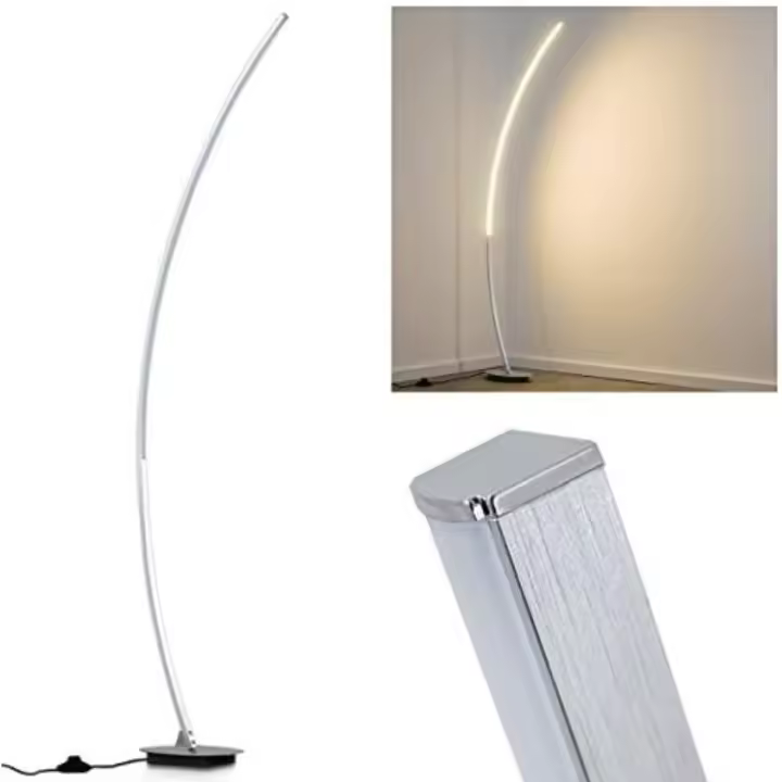 Lámpara de pie LED moderna de aluminio Diseño extraordinario curvilíneo 11 vatios LEDs fijos - 1