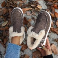 Zapatos cálidos de invierno para mujer, botas de nieve planas informales a la moda para exteriores, zapatos - details 5