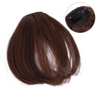 Postizo sintético Invisible, flequillo de aire 3D, extensiones de cabello con flecos falsos, flequillo superior, flequillo recto, Clip en flequillo falso para mujeres - details 1