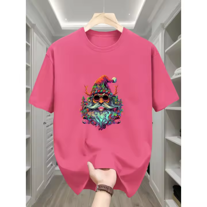 Camiseta de algodón para hombres, ropa básica casual que combina con todo, top deportivo cómodo - 1