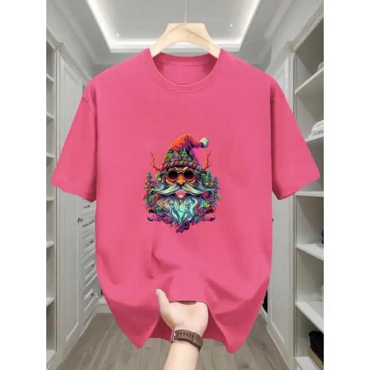 Camiseta de algodón para hombres, ropa básica casual que combina con todo, top deportivo cómodo - 1