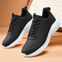 Zapatillas de deporte con amortiguación de cuero zapatos para correr casuales ligeros para hombres zapatos para hombres de otoño e invierno - details 5