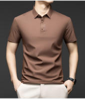 Novedad de verano, polo de manga corta con cuello, camiseta informal versátil de diseño fino de color sólido simple y a la moda para hombre - details 1
