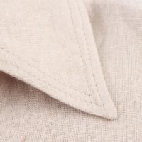 Ropa de mujer europea y americana con mini vestido de mezcla de lino con cinturón - details 6