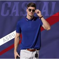 Polo de Moda para Hombre, Camiseta Vertical de talla grande con Cuello, Holgada de Manga Corta para Europa Y América - details 5