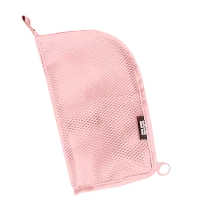 Bolsas de aseo plegables, bolsa de almacenamiento para cepillos de dientes de viaje, bolsa de maquillaje, organizador de lavado, bolsa para brochas de maquillaje, bolsa de cosméticos de malla, 1 ud. - 1