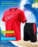 Pantalones cortos de manga corta para deportes al aire libre para hombre, conjunto de dos piezas, holgado, transpirable, de alta calidad - details 1