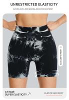 Pantalones cortos de yoga sin costuras para mujer, cintura alta, secado rápido, correr, ciclismo, deportes, gimnasio, verano - details 3