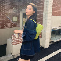 Bolso Oxford de hombro para mujer, diseño Retro, pequeño bolso con cremallera, bolso de mujer de Color sólido con asa superior - details 6