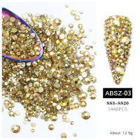 Piedras Preciosas para Uñas Clou Beaute K9 Cristal de Vidrio Decoración de Arte de Uñas Diamond Stone Rhinestones Color Plano - details 3