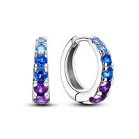 Pendientes de plata de ley 925 para mujer, Piercing de circonita cúbica brillante, joyería fina de compromiso, regalos - details 30