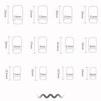 Uñas postizas cuadradas medianas y brillantes, niñas artificiales insípidas y ecológicas, uñas para bricolaje en el hogar - details 2