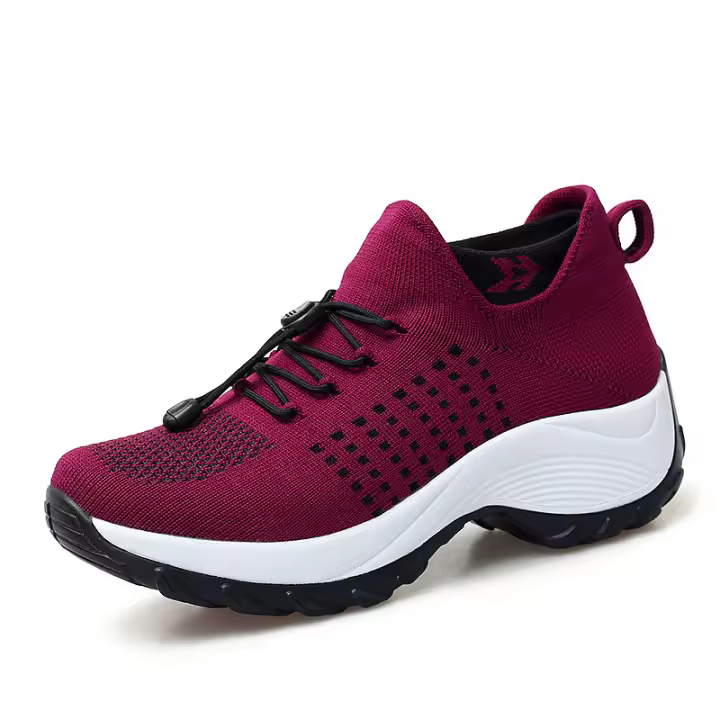 Zapatos de Caminada para Mujer Calcetines de Moda Zapatillas Transpirables Cómodos para Cuidado Postparto Plataforma Casual Loafers Antideslizantes - 1