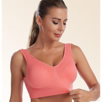 Sujetador deportivo de color sólido para mujer, top de fitness, gimnasio, yoga, entrenamiento atlético, suave, acolchado - details 14