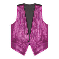Chalecos de lentejuelas brillantes para hombre, chaleco sin mangas a la moda para Jazz, Hip-hop, fiesta de baile Rave, ropa para discoteca, disfraz de actuación - details 10