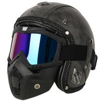 Casco de moto hombre trail aire libre Retro mujer Gafas Proteccion - details 5