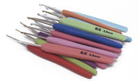 Juego de ganchos de ganchillo multicolor, Kit de agujas de tejer de hilo con estuche, gancho Delgado, 16 piezas por juego - details 3