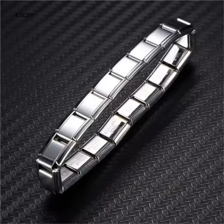 Pulsera de Acero Inoxidable de Moda Y2K Ancho de 9mm Color Oro Negro Regalo de Boda Perfecto para Hombres y Mujeres - 1
