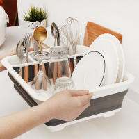 Estante de secado de platos plegable, estantes de almacenamiento, escurridor de platos portátil, campistas de cocina, remolque de viaje, ahorro de espacio - details 0