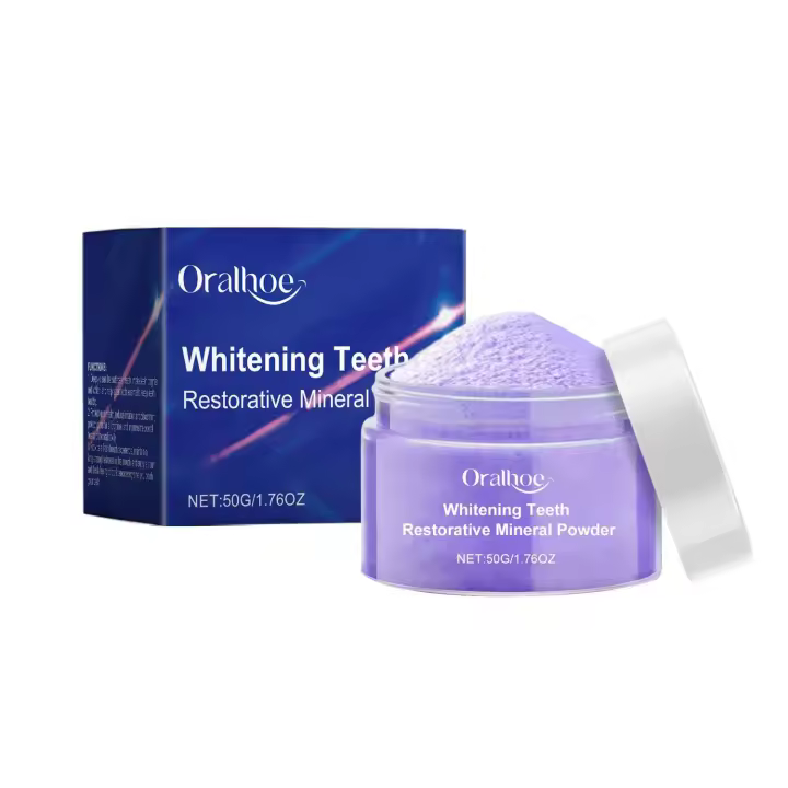 Pasta de dientes de belleza púrpura blanca brillante, limpieza bucal suave, aliento fresco, cuidado de los dientes limpios - 1