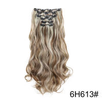 Peluca Cómoda y Transpirable Ajustable para Mujeres Juego de Extensiones de Cabello de 6 Piezas, 16 Clips para Europa, América, Cabello Largo y rizado para Comercios Exteriores, Adecuado para Viajes de Fiesta - details 12