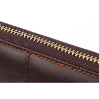 Cartera de Cuero Retro Resistente al Desgaste Estilo Cuadrado Horizontal Cierre de Cremallera - details 8