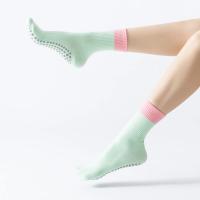 Calcetines de yoga para mujer, medias de algodón antideslizantes para Pilates, deportes, Zumba, ejercicios aeróbicos, fitness, Color a la moda - details 7