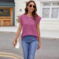 Blusa de Estilo Coreano Vintage para Mujer Cuello Redondo, Mangas Cortas, Moda Joven, Tops de Mujer Alta - details 9